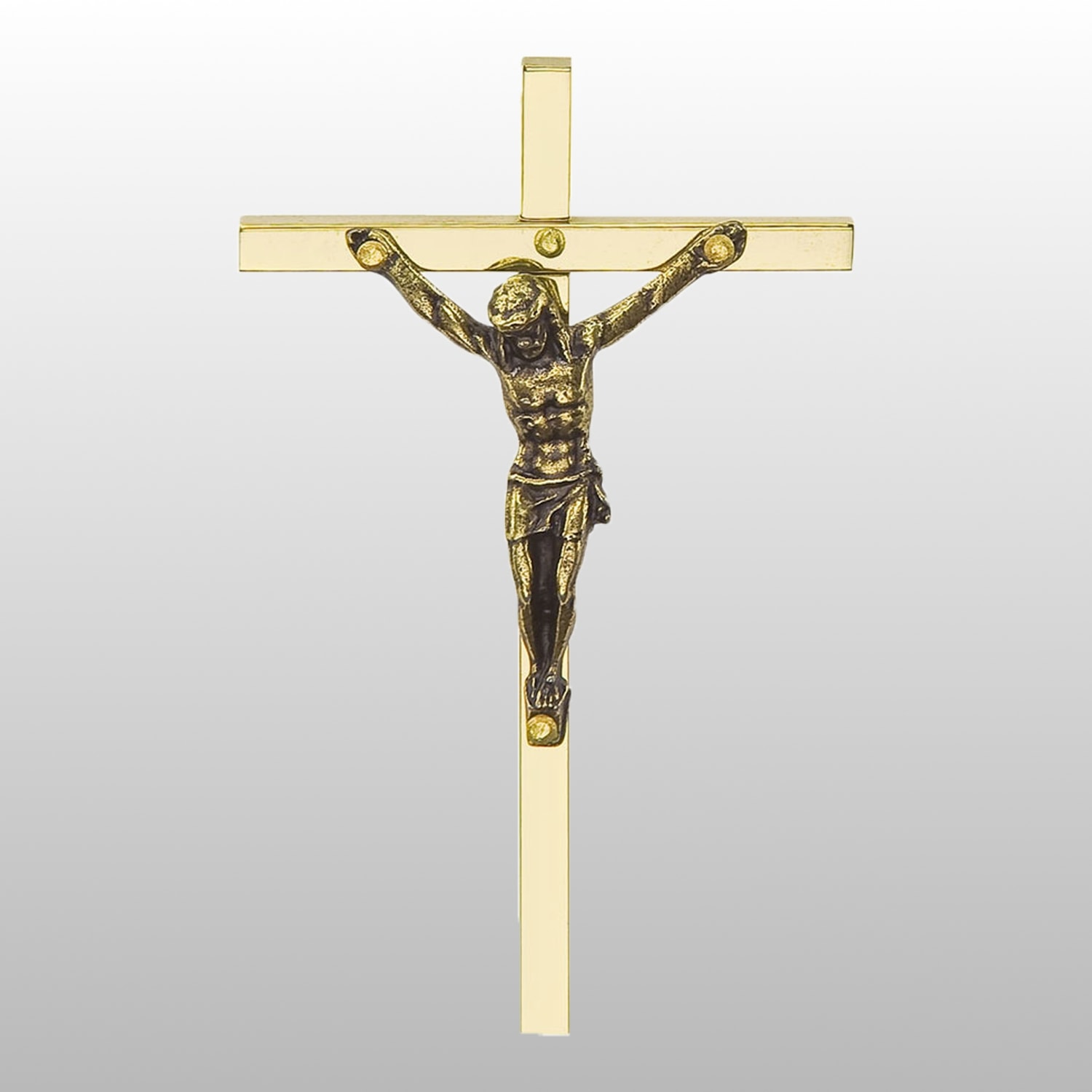 KRZYŻ ŚCIENNY WISZĄCY MOSIĄDZ 7,5CM Marka inny