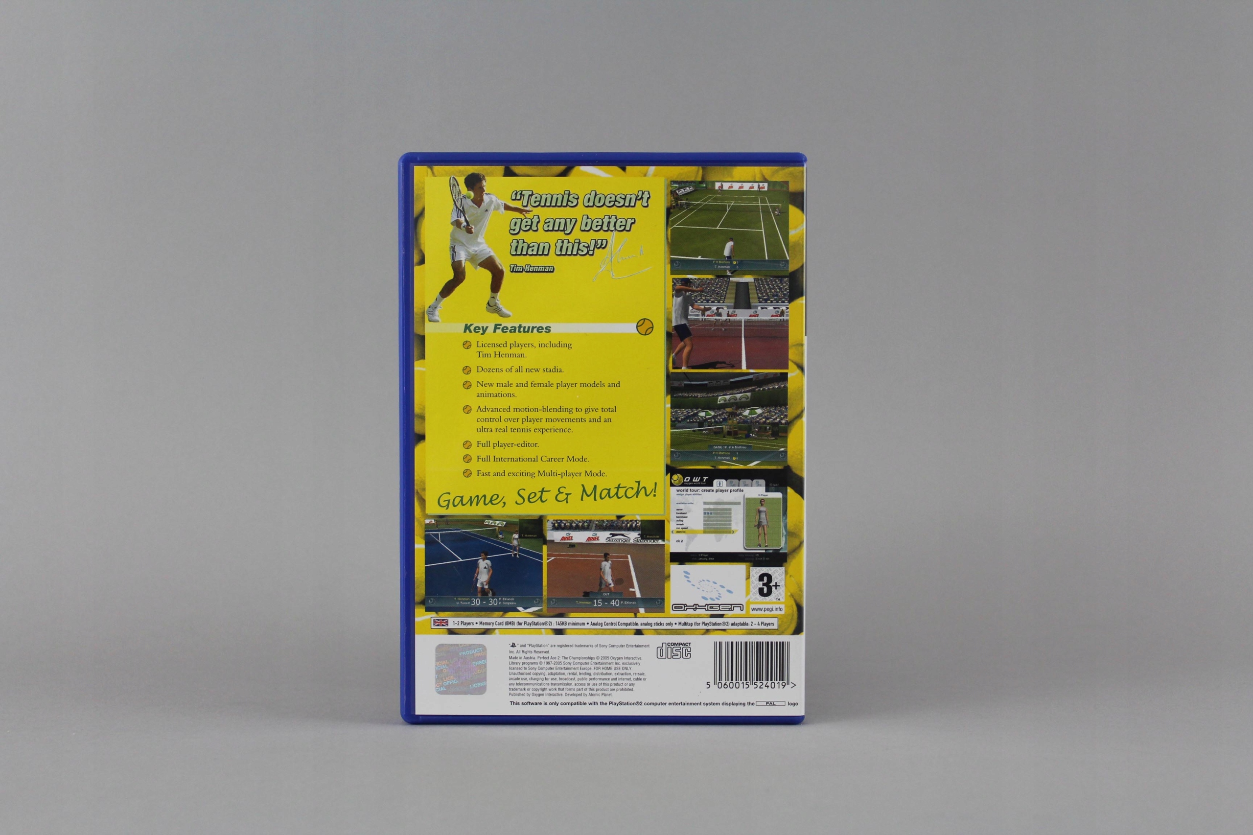 PERFECT ACE 2 THE CHAMPIONSHIP PS2 Tematyka sportowe