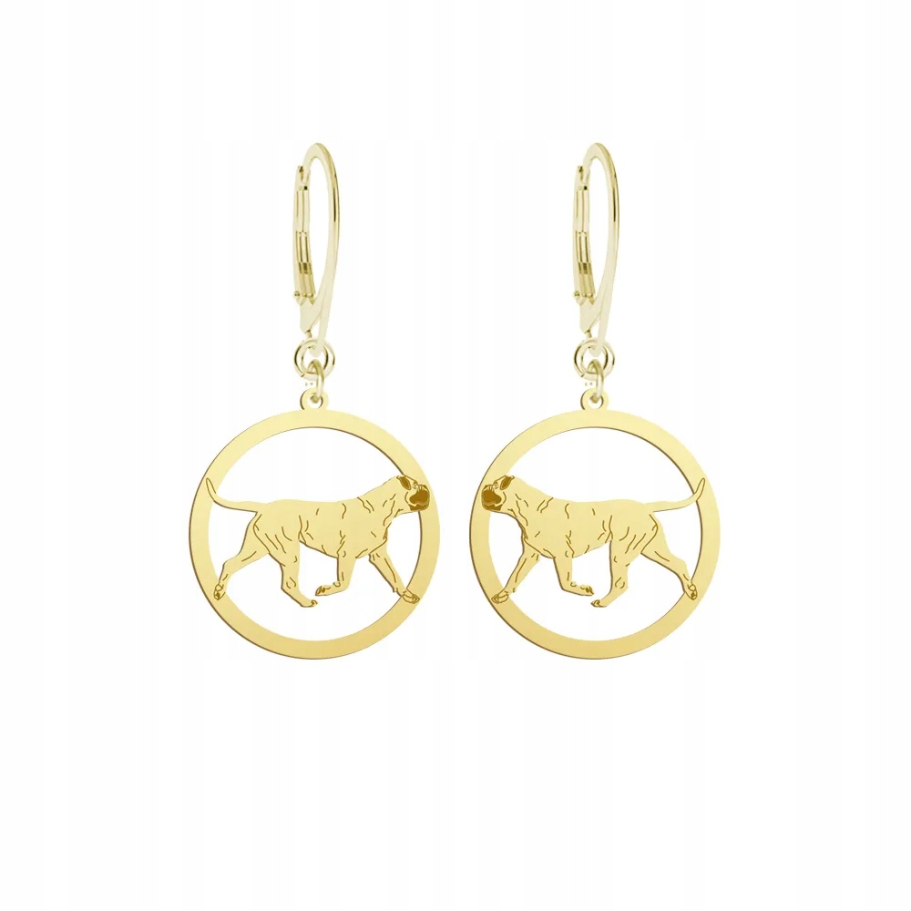 Náušnice Zlaté s pejskem Bullmastiff 925 Šperky Bigiel Gravírování Bonus