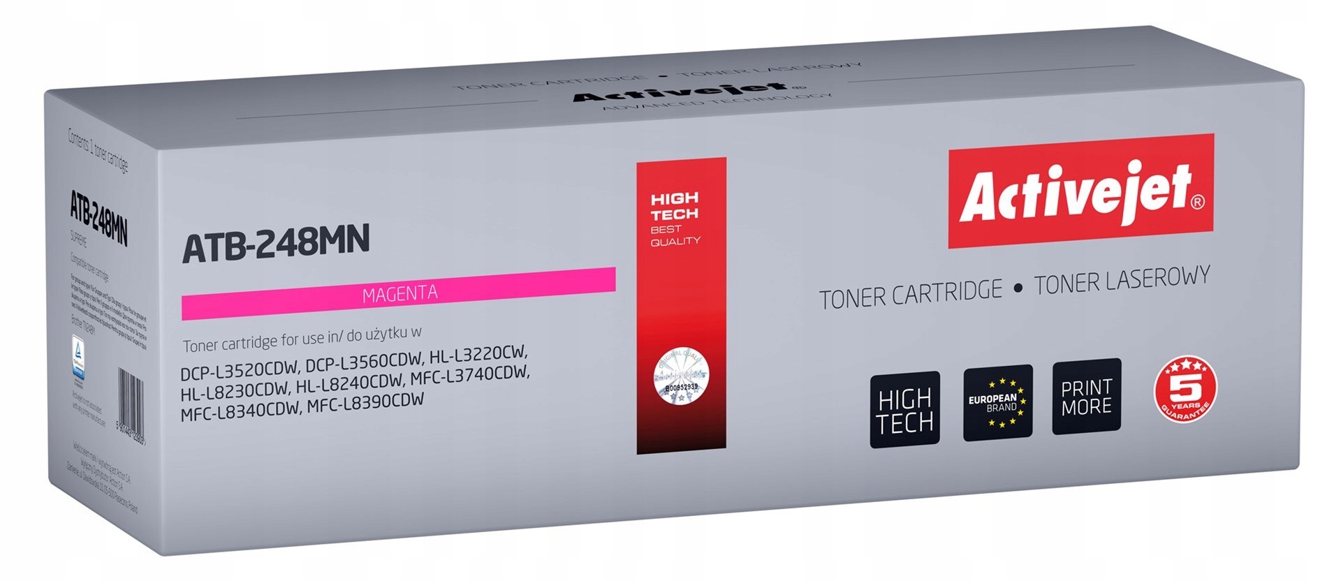 Activejet ATB-248MN Toner (zamiennik Brother TN248M; Supreme; 1000 stron; c