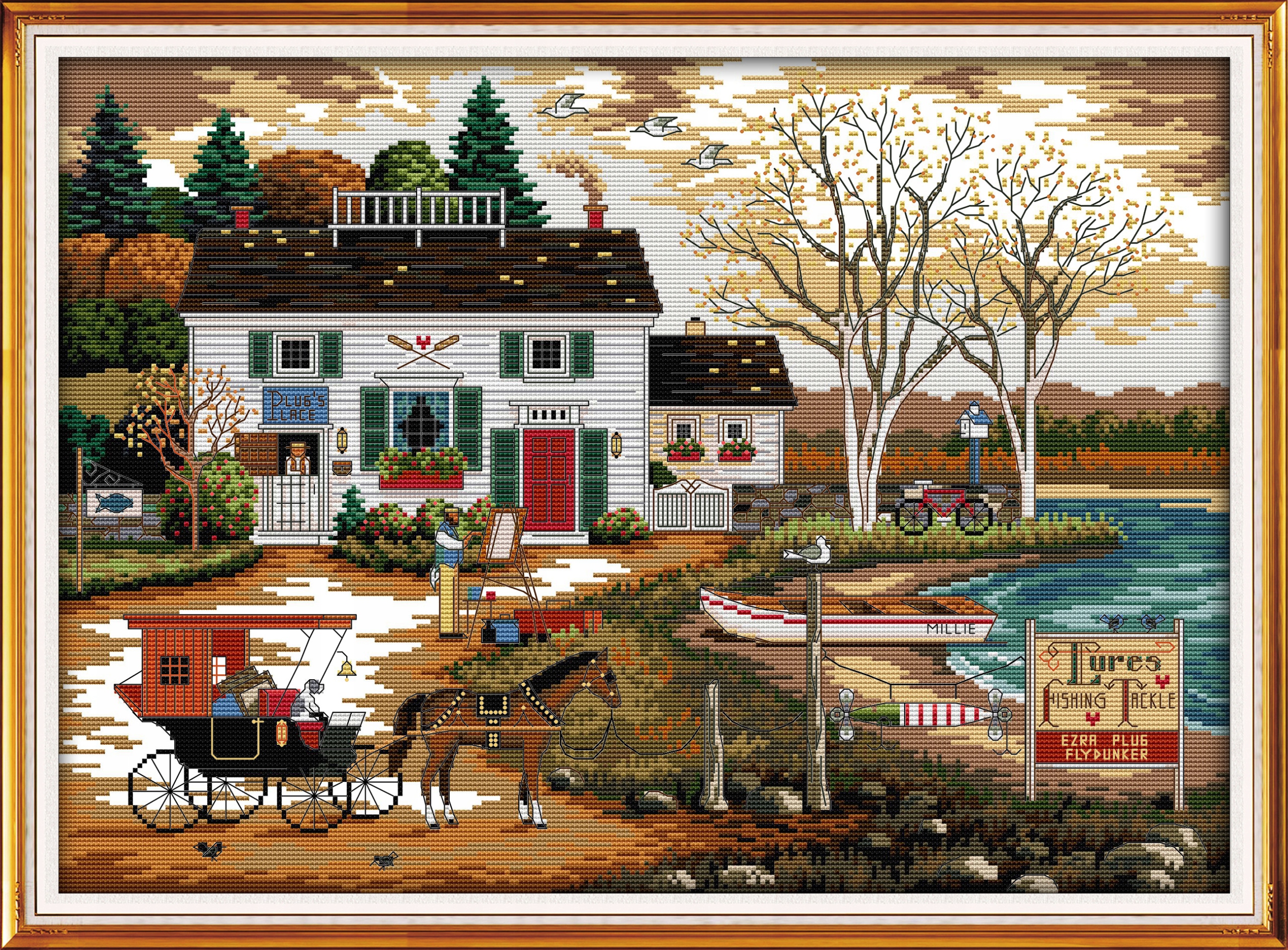 Kanva s potiskem sada (kanva, mulina)