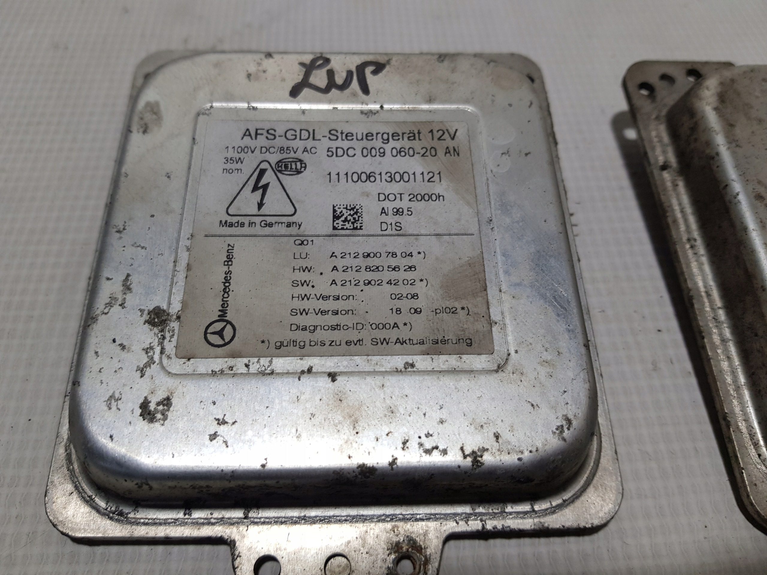 control unit XENON MERCEDES W212 W207 5DC009060-20AN