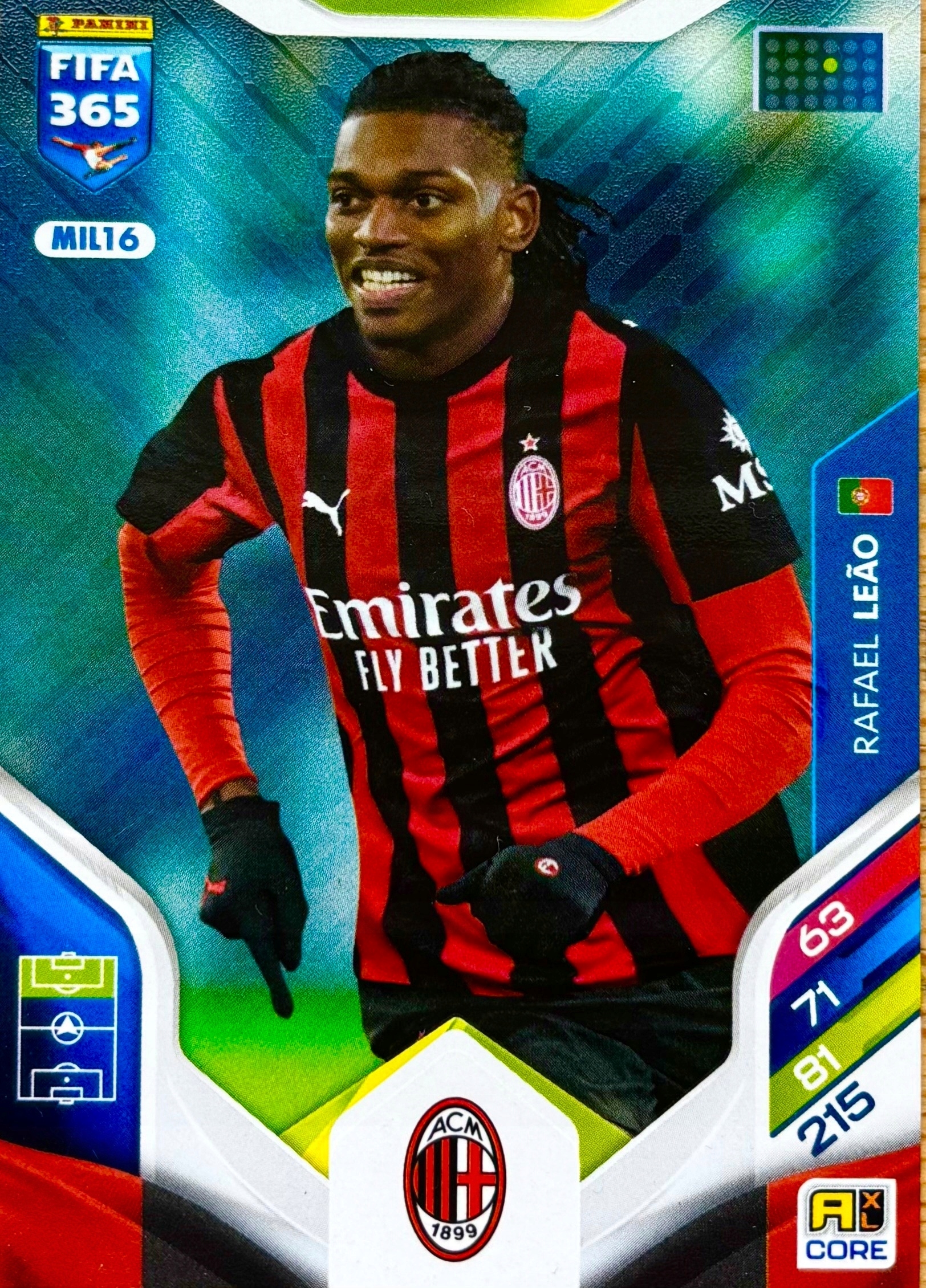 Panini Fifa 365 2026 Core MIL16 Rafael Leao Ac Milan