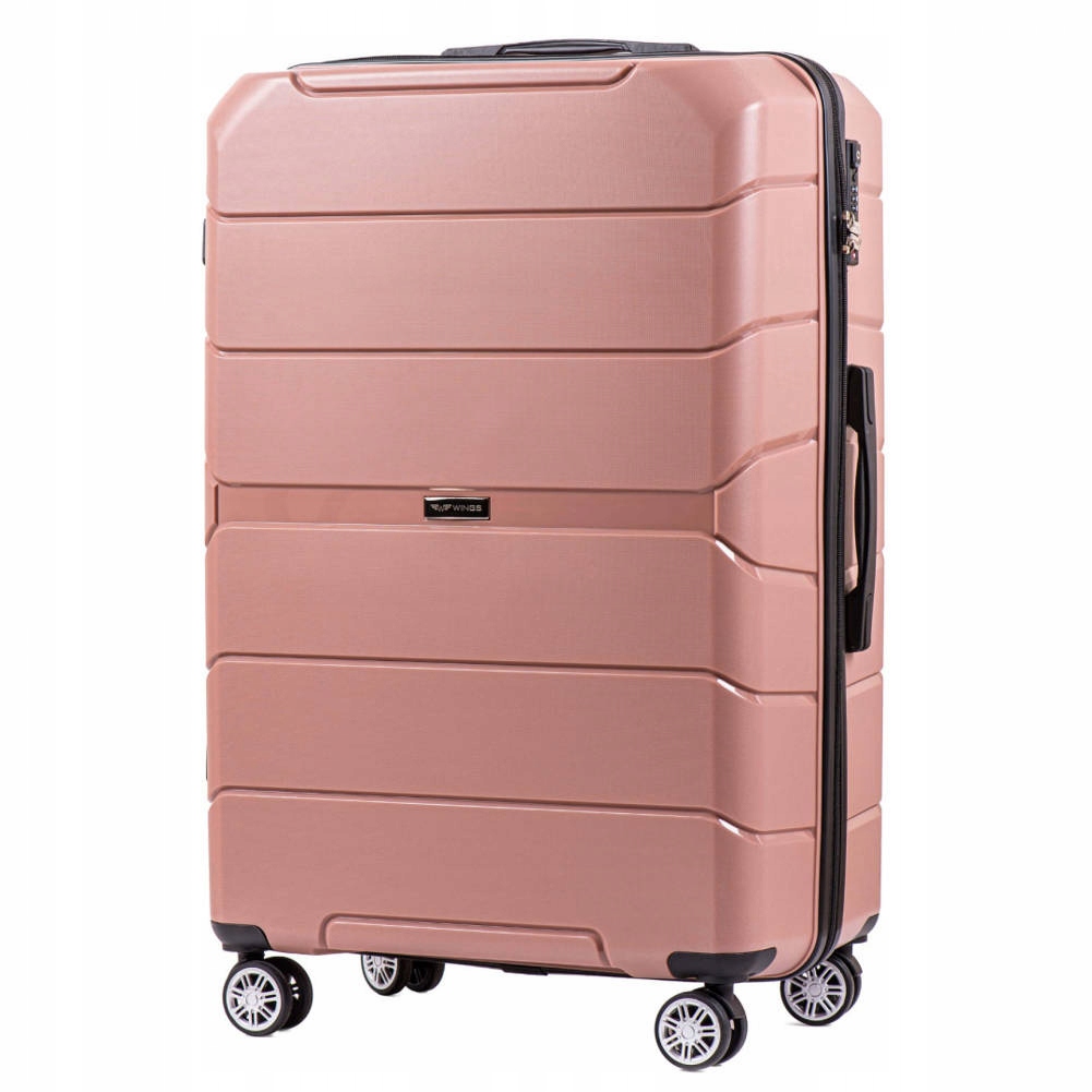 Walizka Rose Gold Wings Średnia 65cm