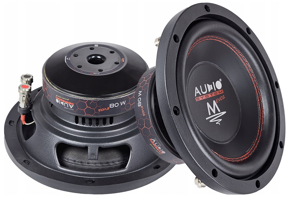 Basový reproduktor do auta 20 cm 200 mm 2 x 2 Ohm) Audio System M08 EVO2