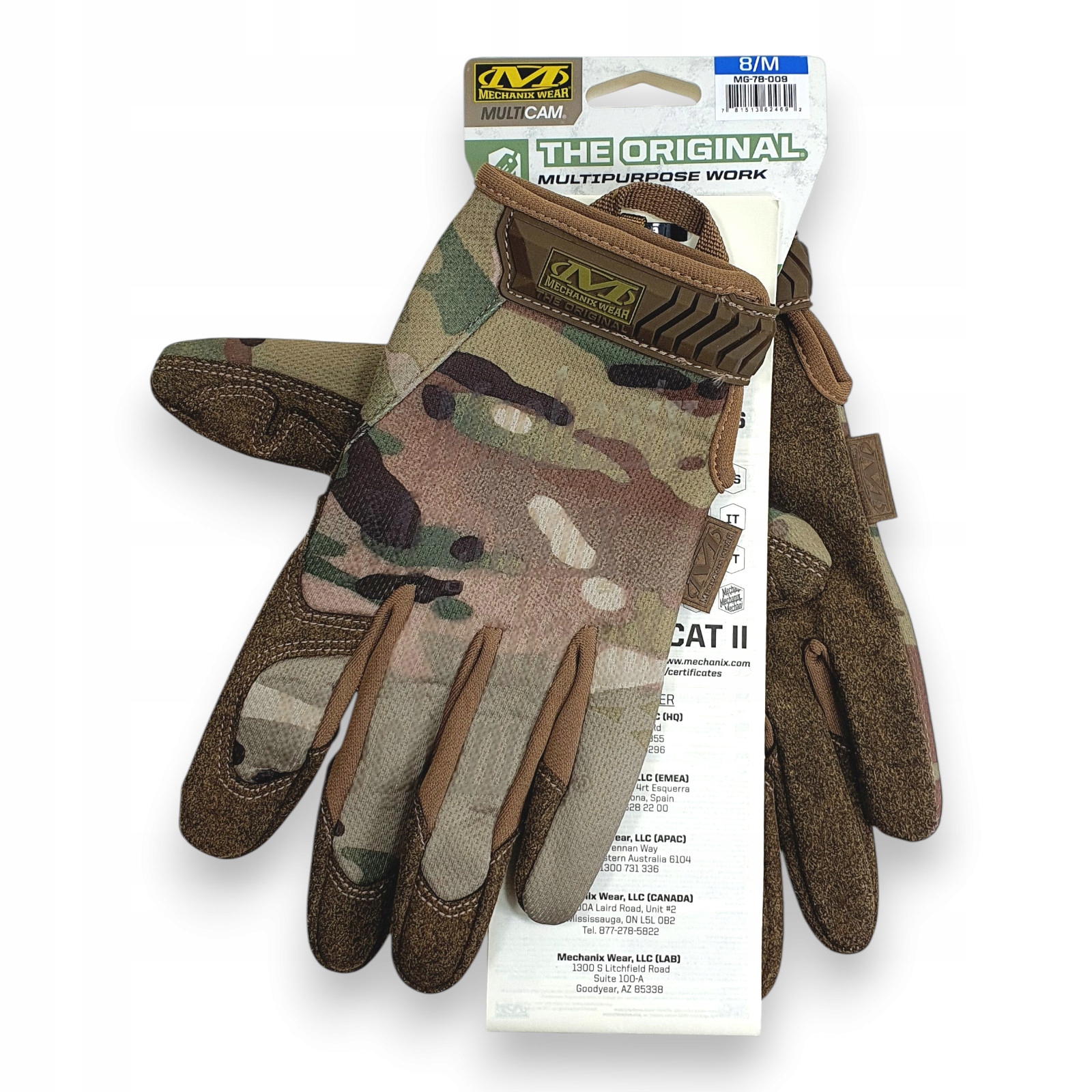 Originální taktické pracovní rukavice Mechanix Original MultiCam Us Army M