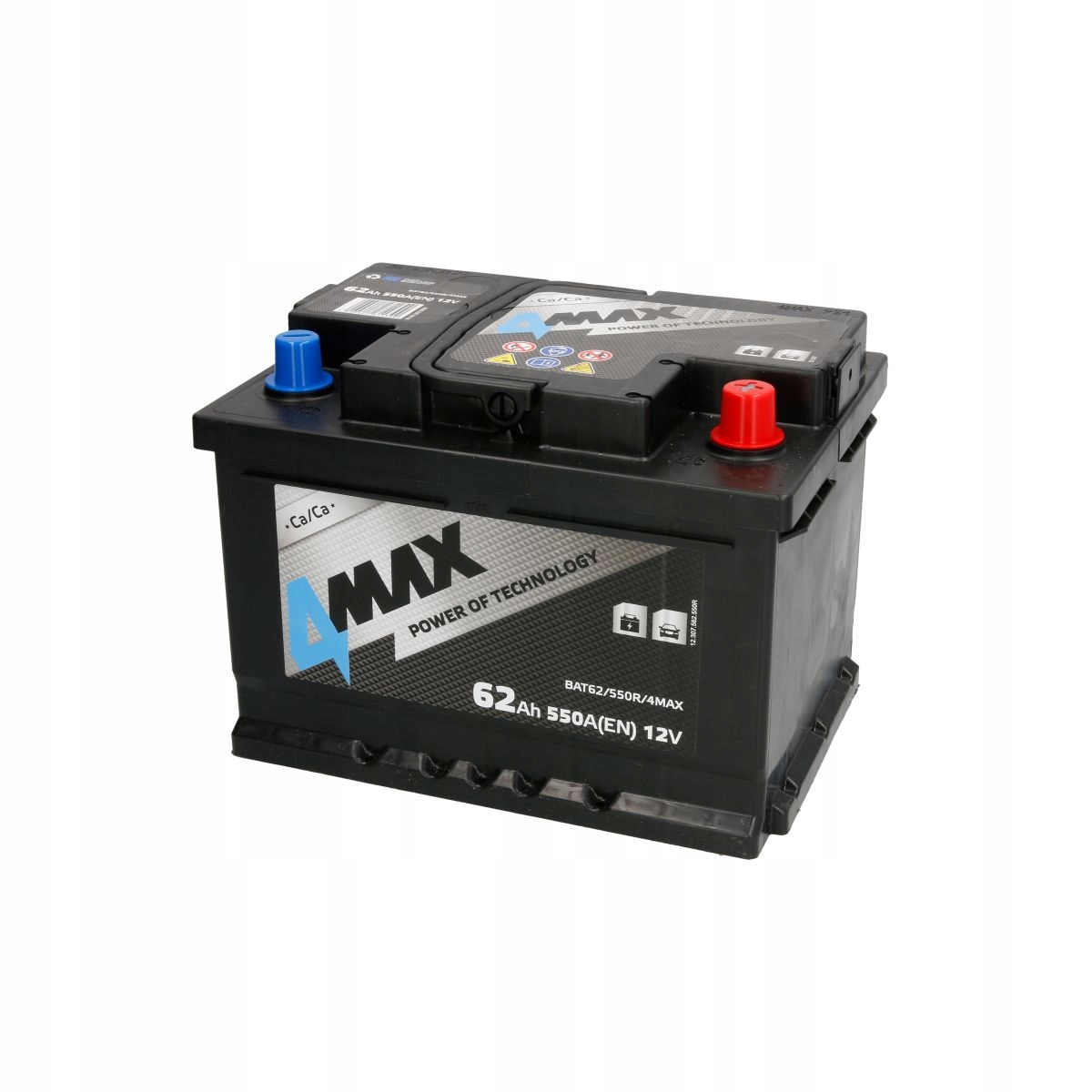 

Akumulator 4MAX 12V 62Ah/550A P+