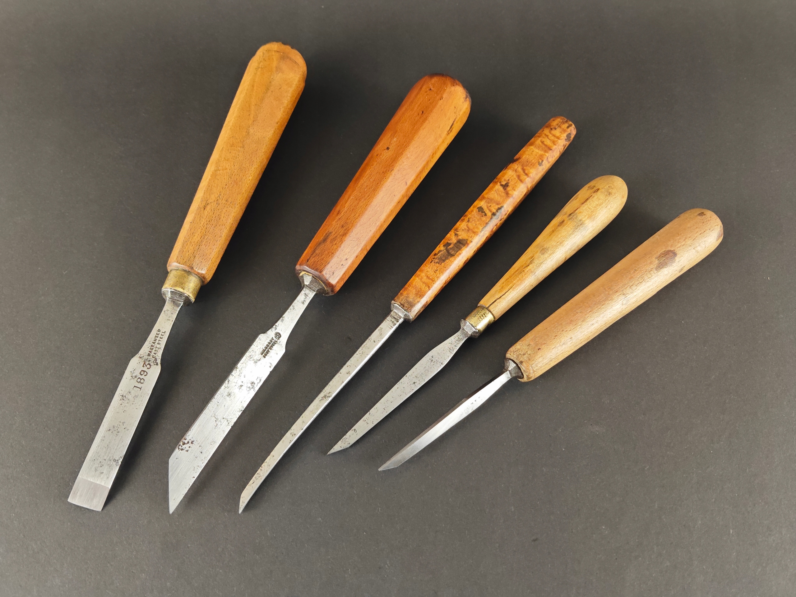 STARE ANGIELSKIE RZEŹBIARSKIE DŁUTA PRECYZYJNE