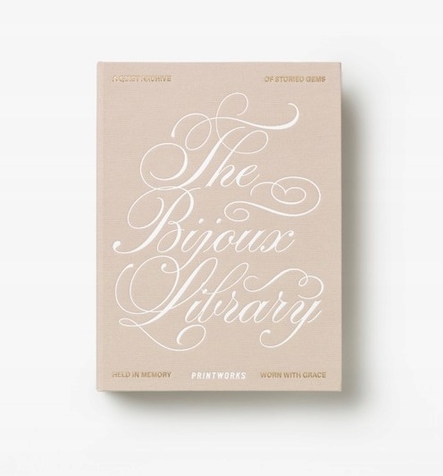 Printworks Love Krabička na šperky M The Bijoux Library Béžová
