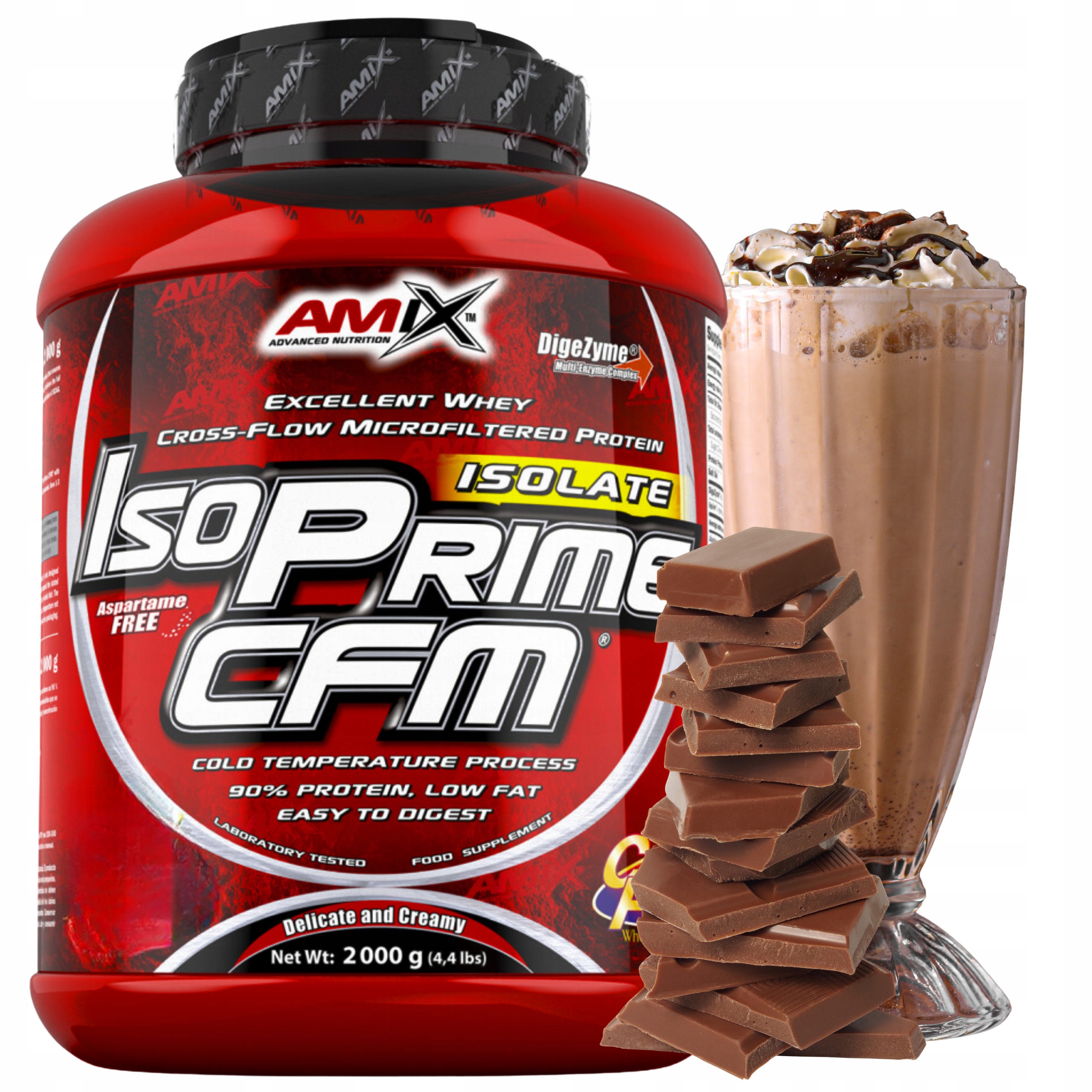 Protein Amix Isoprime Cfm 2000 g Bílkoviny 90% Čokoláda
