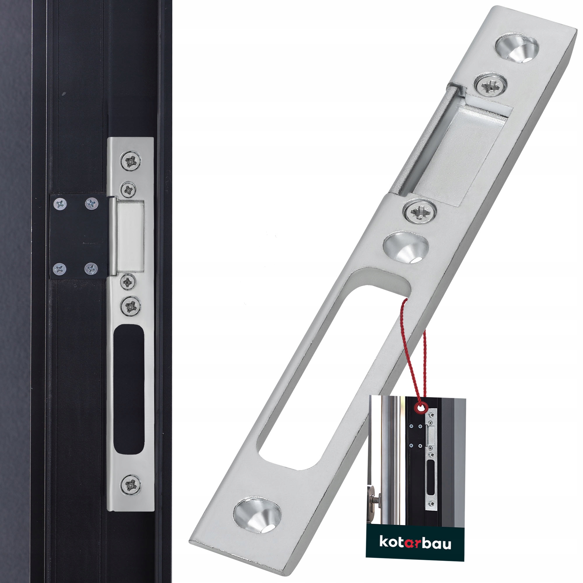 ZACZEP PRAWY ZAMKA REGULOWANY DŁUGI SZYLD DRZWI ODLEWANY STALOWY DRZWIOWY