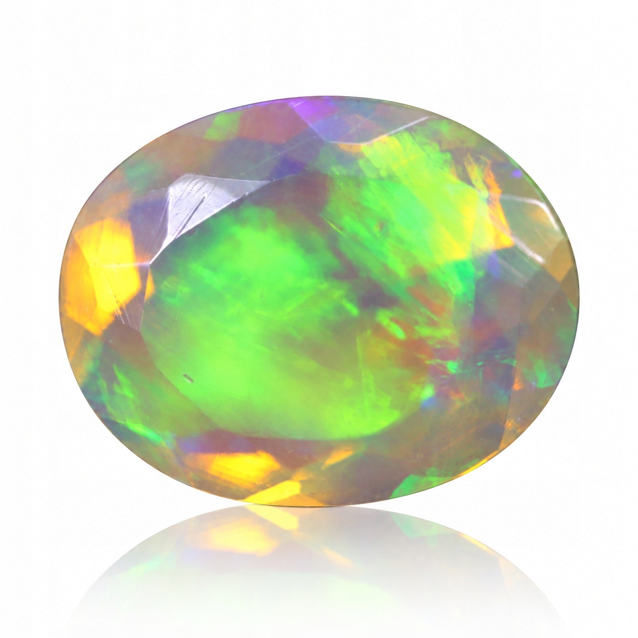 Přírodní opál 1.88 ct Ovál Etiopie certifikát Wbd