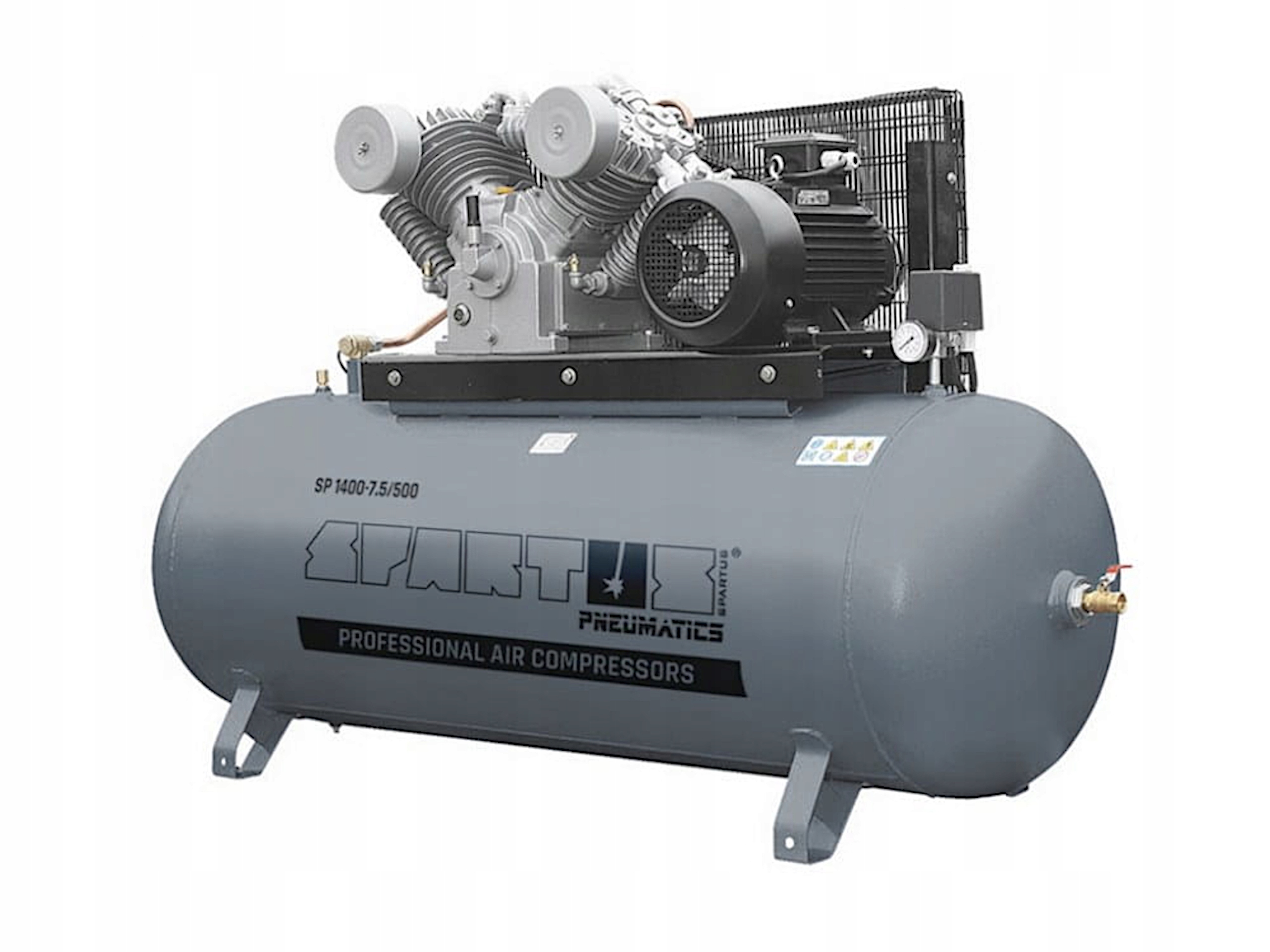 Olejový Kompresor Spartus 1400 L/min Nádrž 500 l 400 V 10 Bar Kompresor