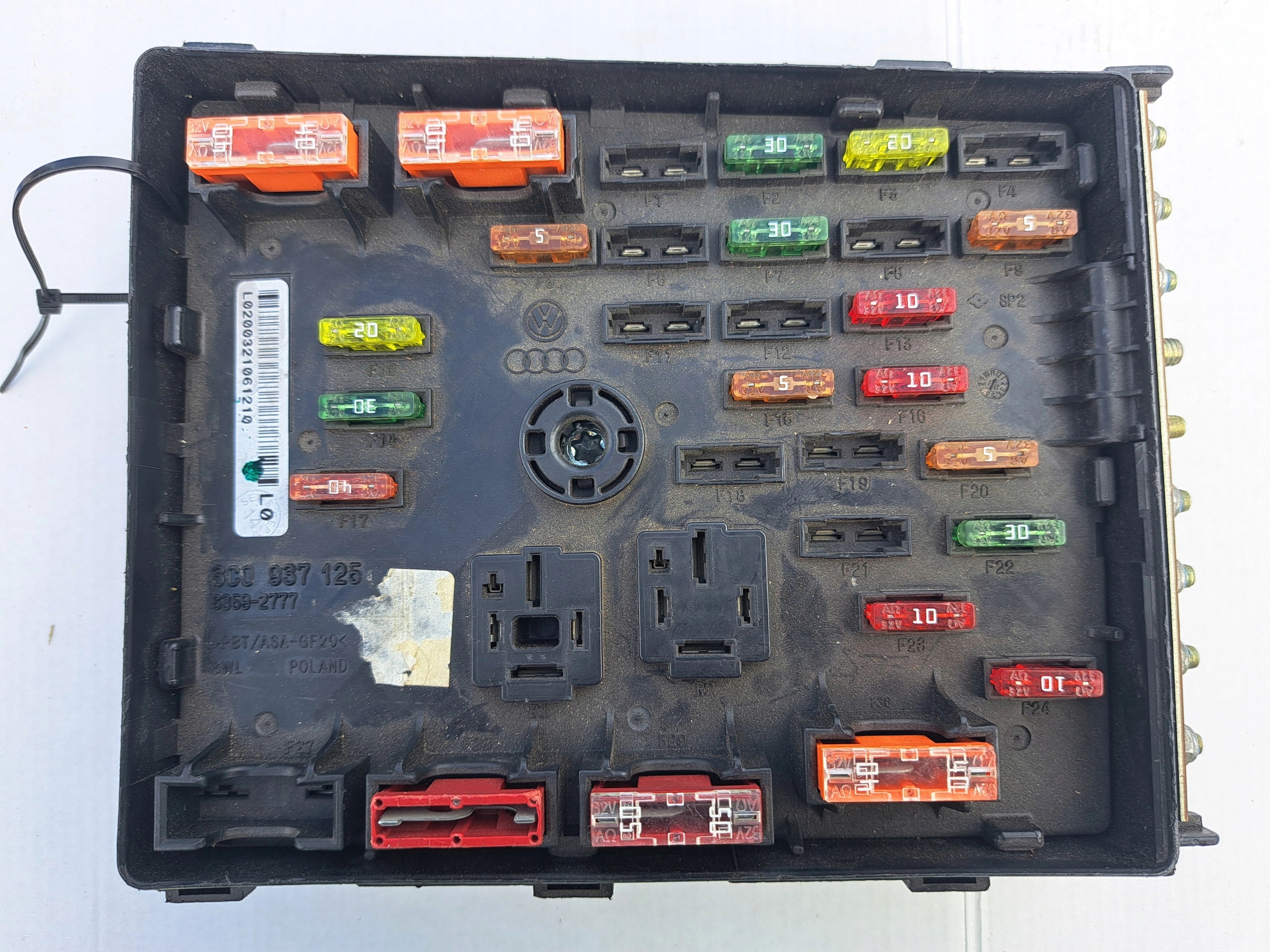 VOLKSWAGEN SEAT Module BSI Module fusibles 3C0937125
