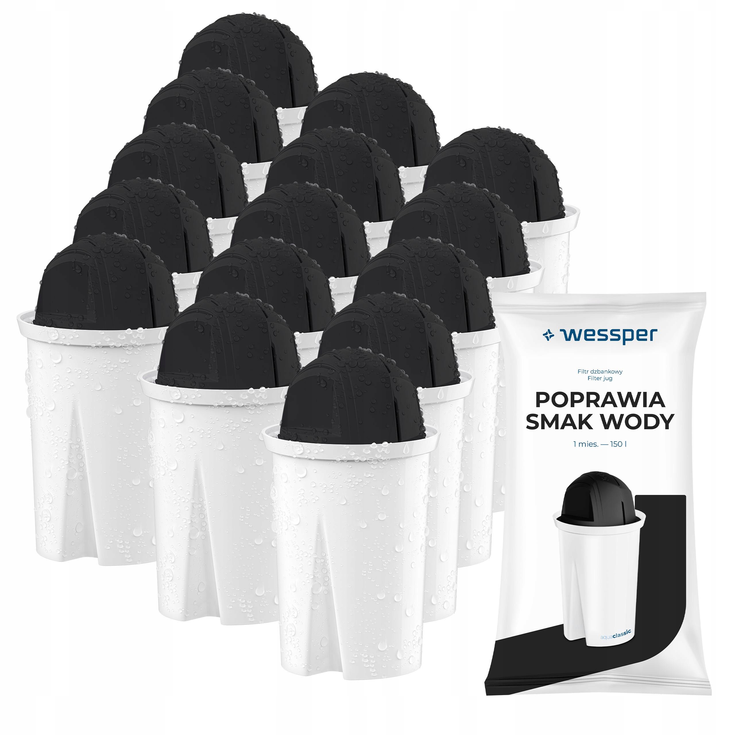 Wkład filtrujący Wessper Sport dla aktywnych do dzbanek filtrujący 15 szt