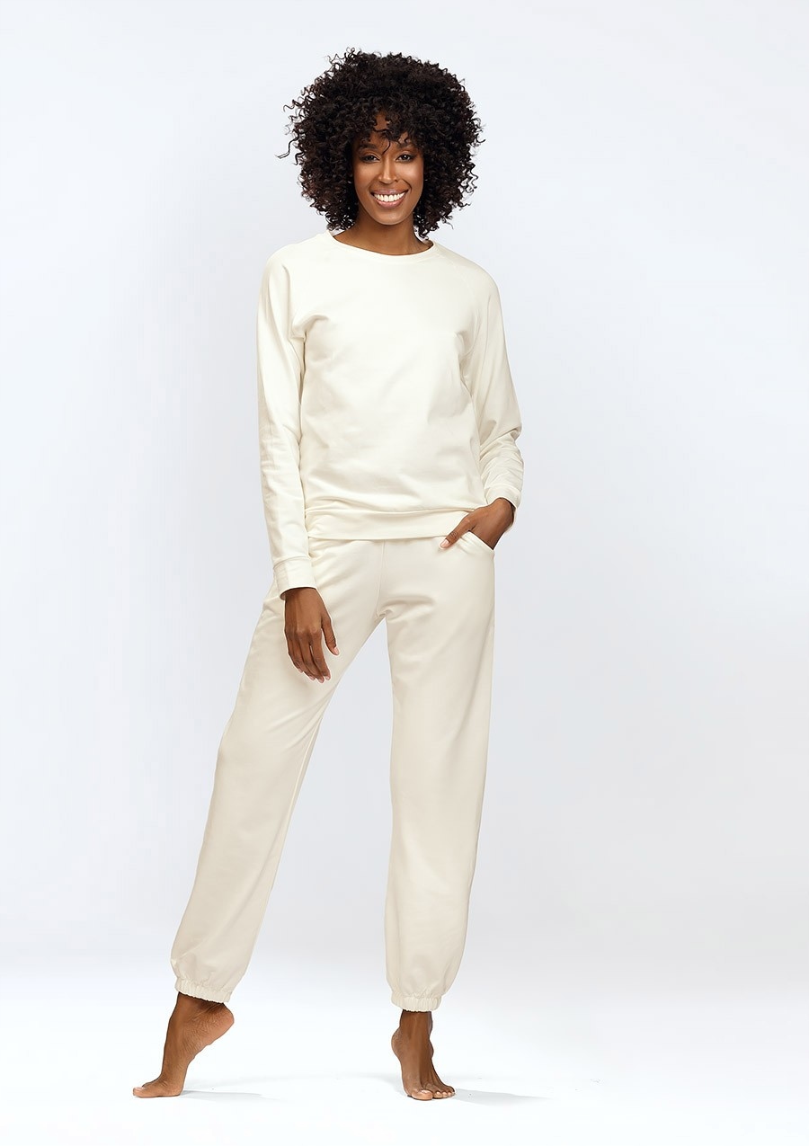 KOMPLET WENEZJA XL, ECRU BAWEŁNA