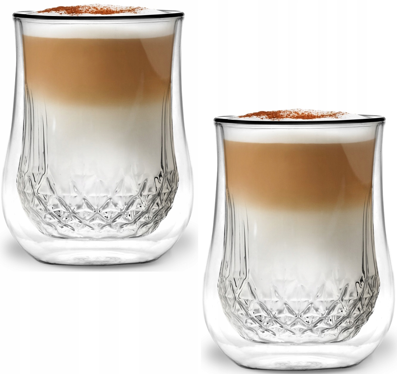 

Szklanki Termiczne 2 Kawy Latte Herbaty Diamante