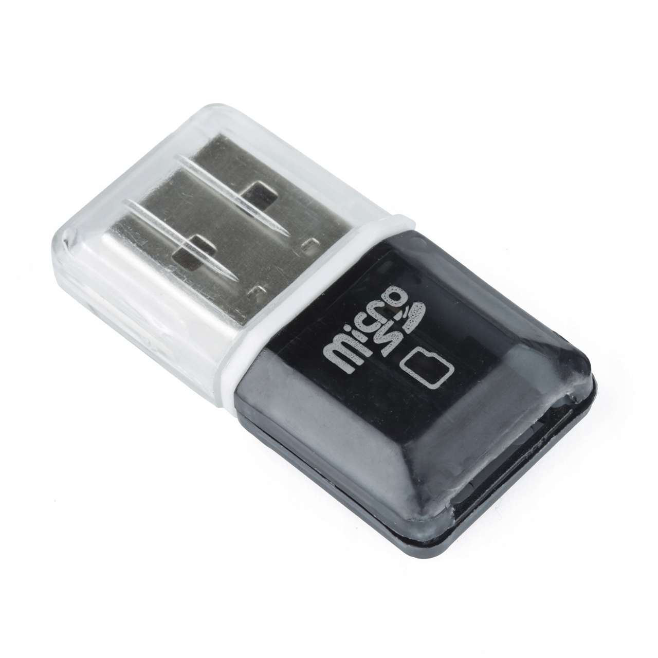 Czytnik kart pamięci microSD uniwersalny USB 2.0 czarny