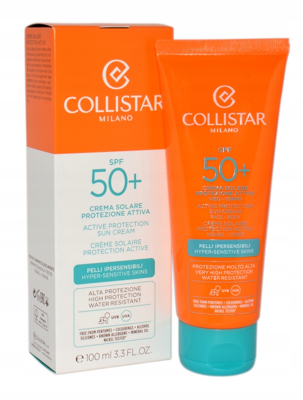Collistar Active Protection Sun Cream Spf 50 100 ml