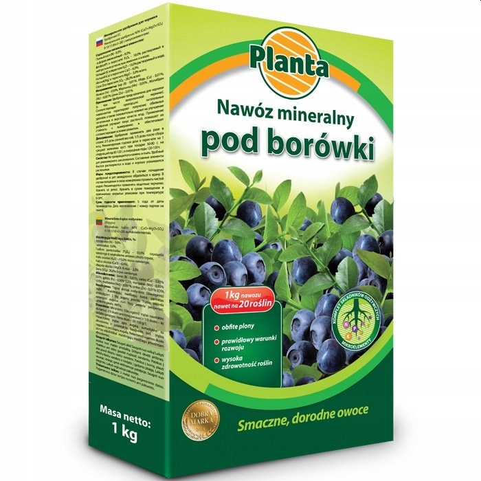 

Nawóz do borówek 1 kg Planta 0003
