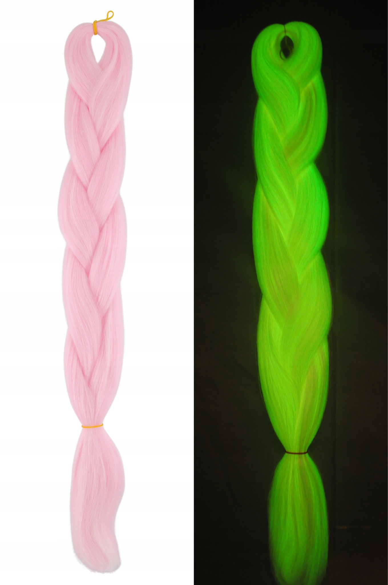 WŁOSY SYNTETYCZNE ŚWIECĄCE W CIEMNOŚCI FL.003