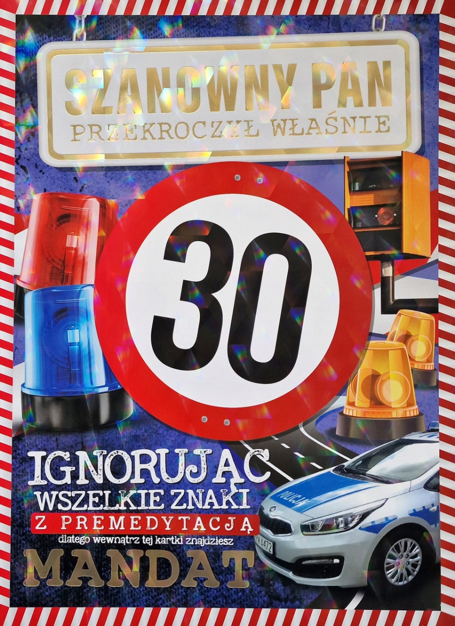 

Kartka na 30 urodziny dla niego Wielka PLE3