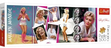

Puzzle 500 el Marilyn Monroe Kolaż Panorama Trefl