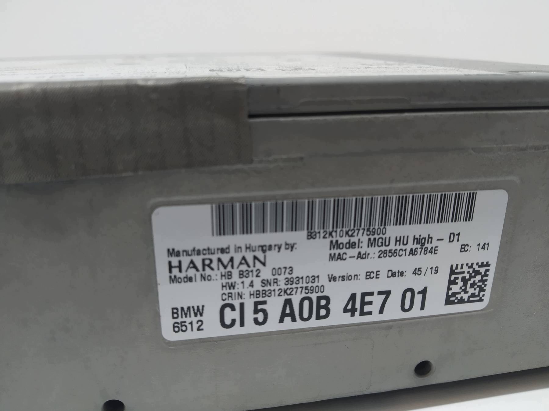 RADIO 5A0B4E7 Bmw Seria 5 VII (2017-2024) G30/G31