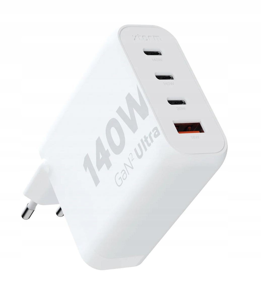 Ładowarka sieciowa Xtorm GaN2 Ultra 140W Biały