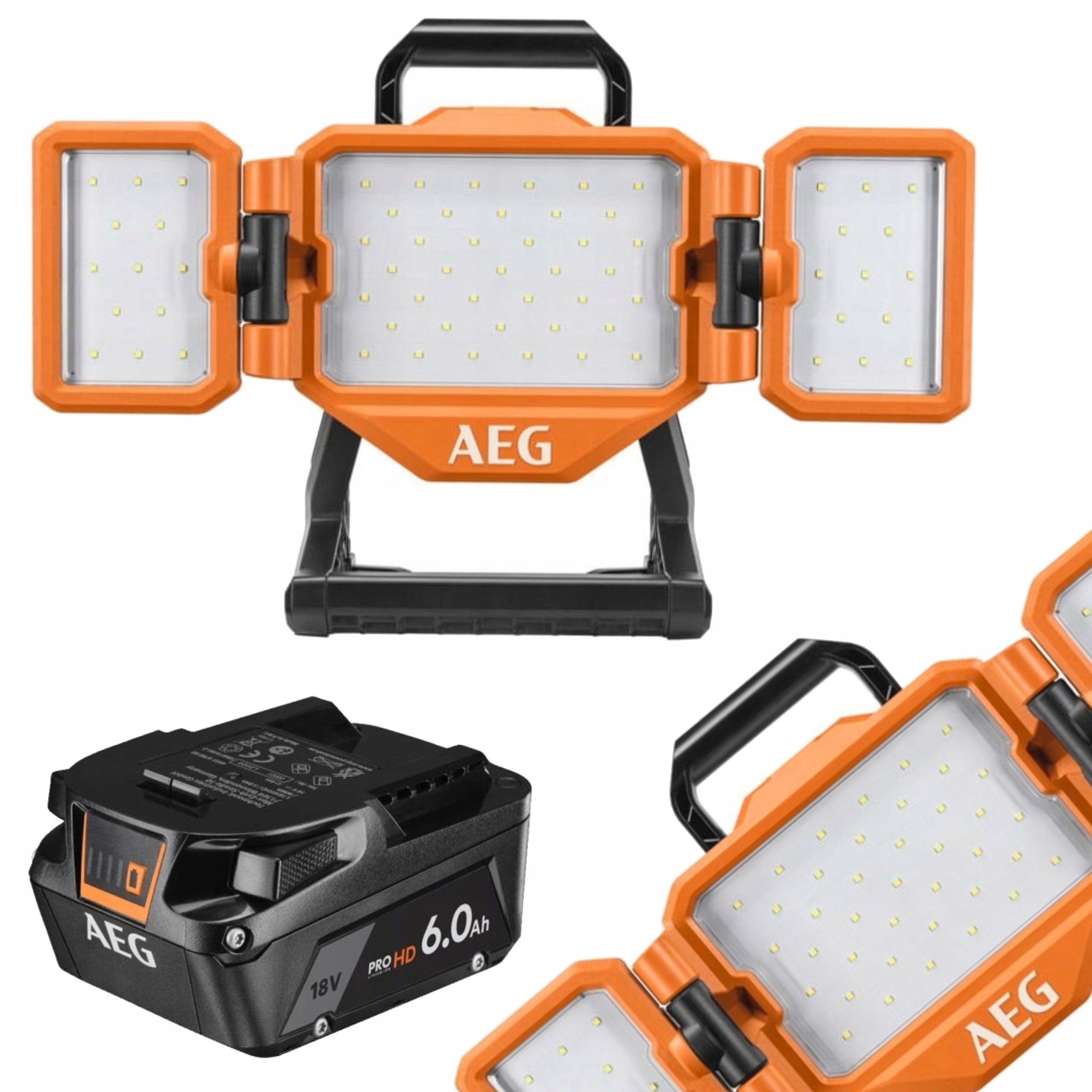 Aeg dielenská lampa 5000K 3500lm Led 18V akumulátor Li-ion 6.0Ah 18V