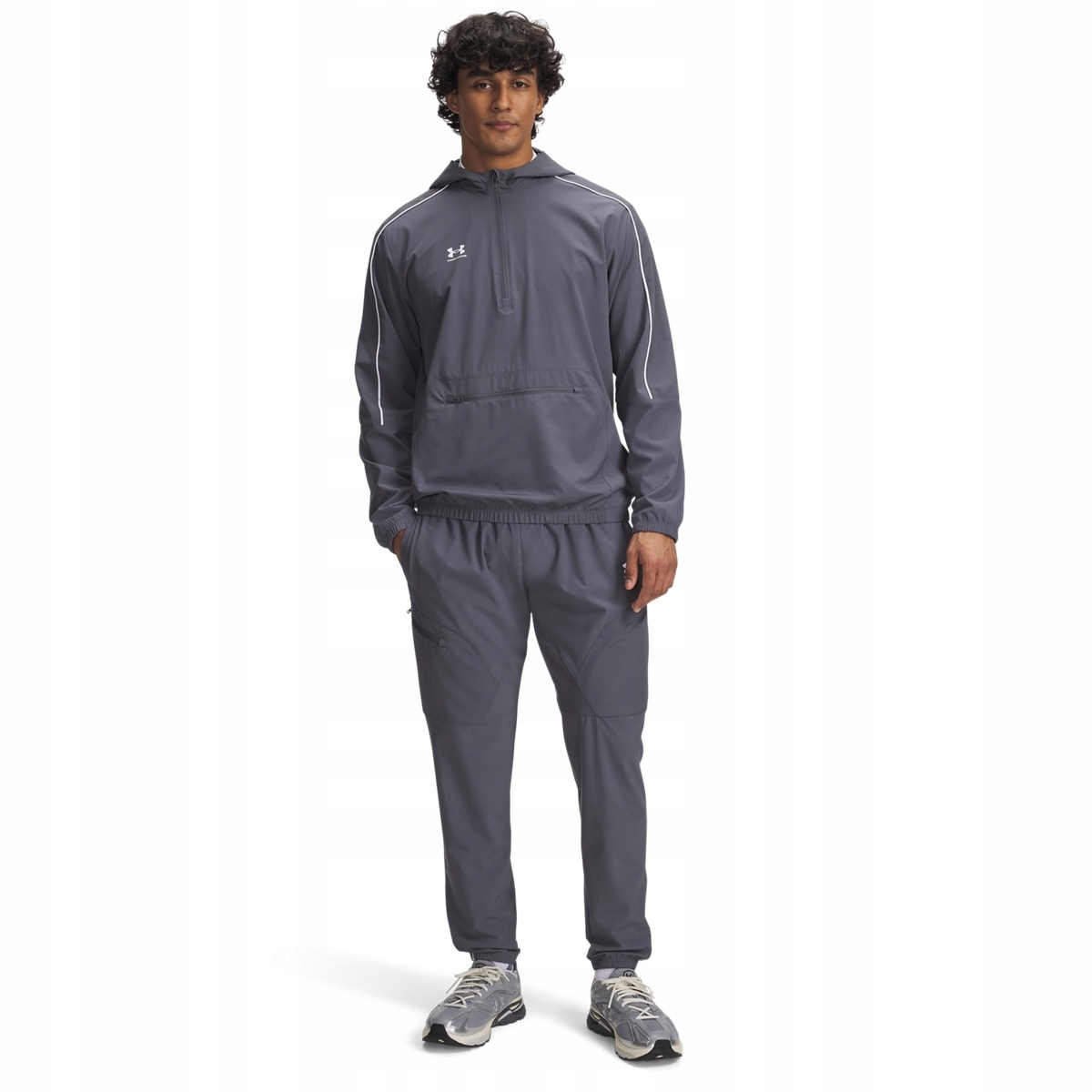 Męskie spodnie piłkarskie Under Armour Ua Challenger Warm-Up Szary XL
