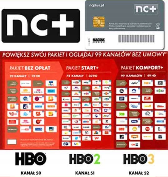DOŁADOWANIE KART START+ Z KOMFORT+ I HBO NA 5 MIESIĘCY