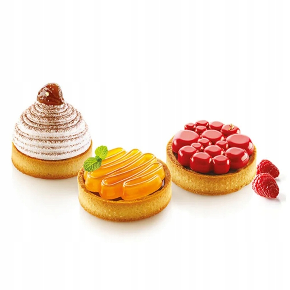 FORMA RING OKRĄGŁY 6 szt DO PIECZENIA TARTY TARTALETEK PIZZÓWEK 316 Stan opakowania oryginalne