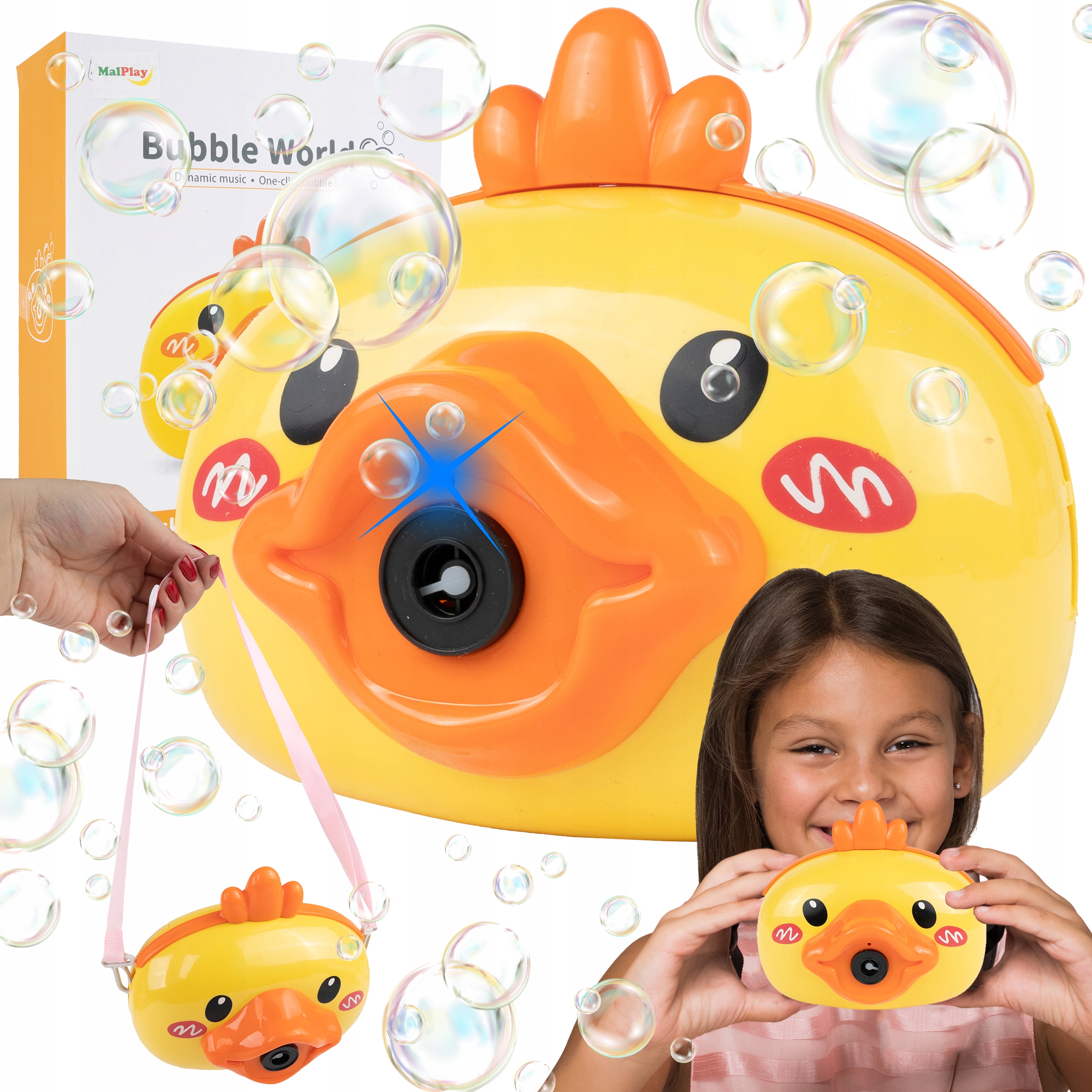 SEIFENBLASENGERÄT MERRY DUCK + FLÜSSIGKEIT