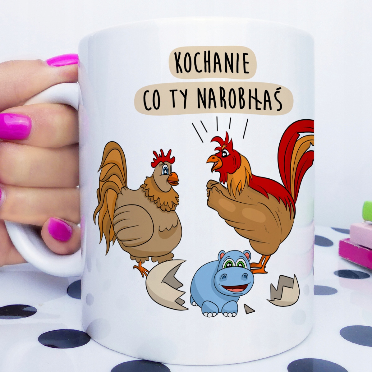 Zabawny kubek kury kurczaki upominek prezent EAN (GTIN) 5903069045720