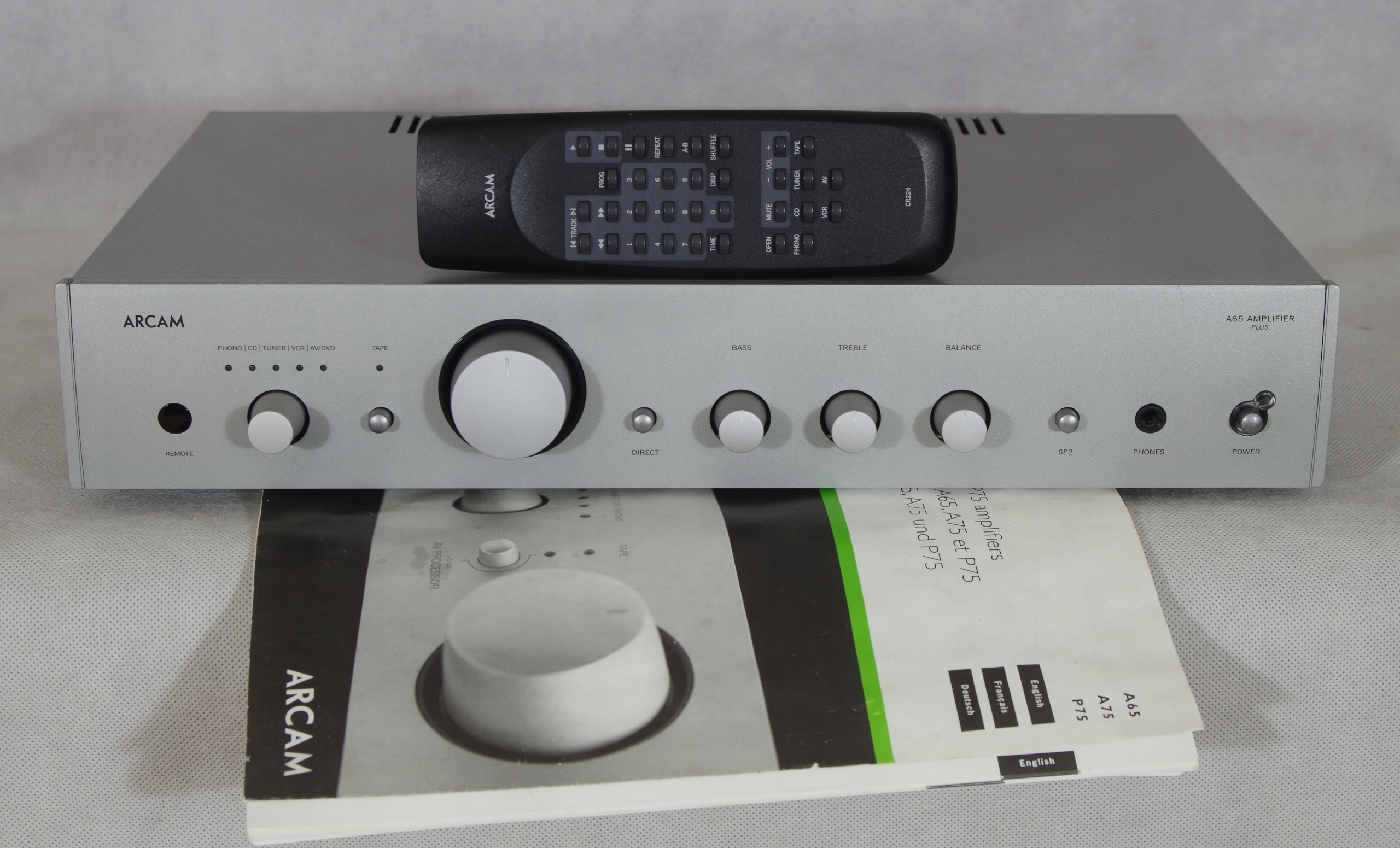 Arcam A65 Plus wzmacniacz, pilot