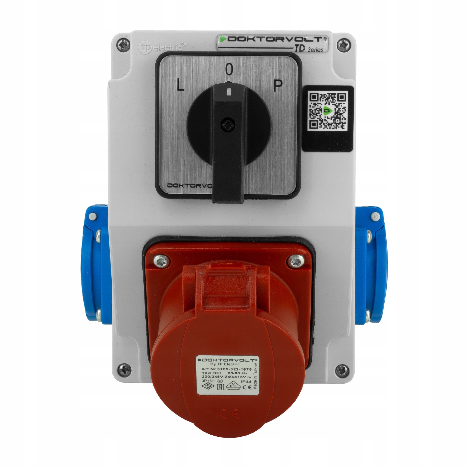 Stavební rozvaděč 16A 2x230V erbetka IP44 s vačkovým konektorem DV