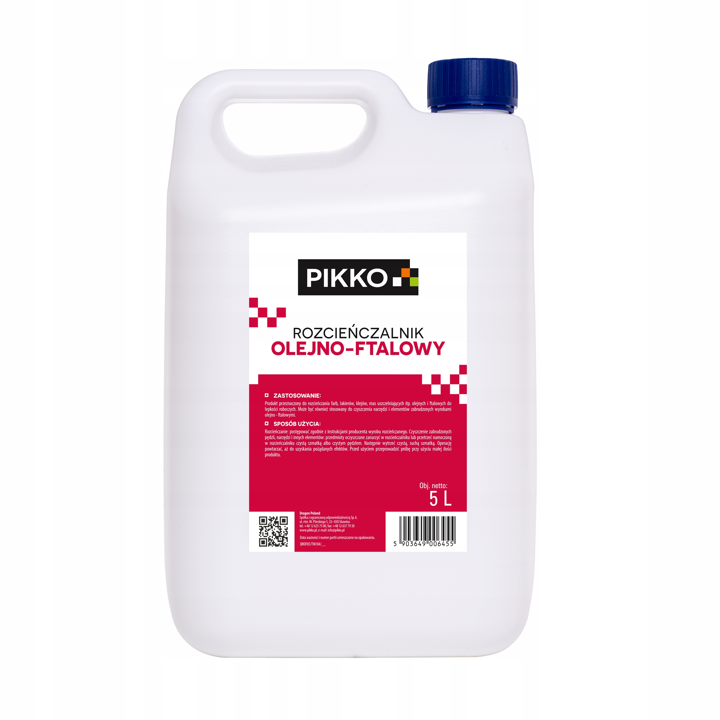 Rozcieńczalnik Olejno-Ftalowy 5L Dragon Pikko