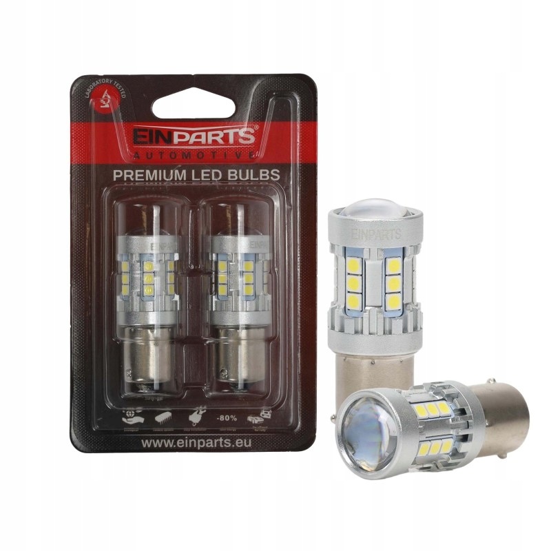 2x Żarówka P21W 13 Smd 5630 Canbus 6000K biała Einparts