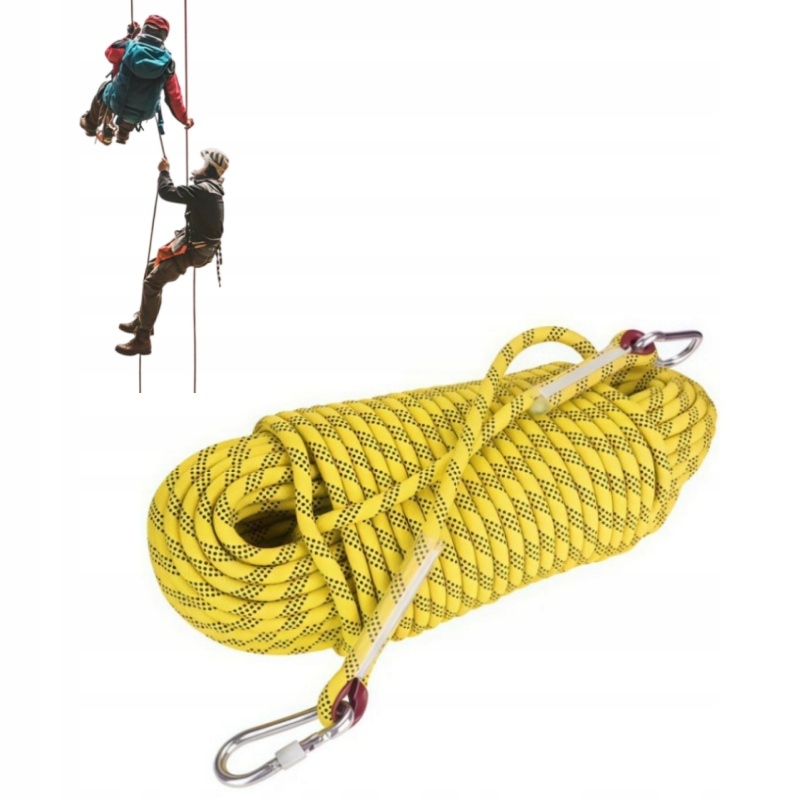 30 M 12 MM Horolezecké Lano, Záchranná Šňůra, Max. 1200 Kg