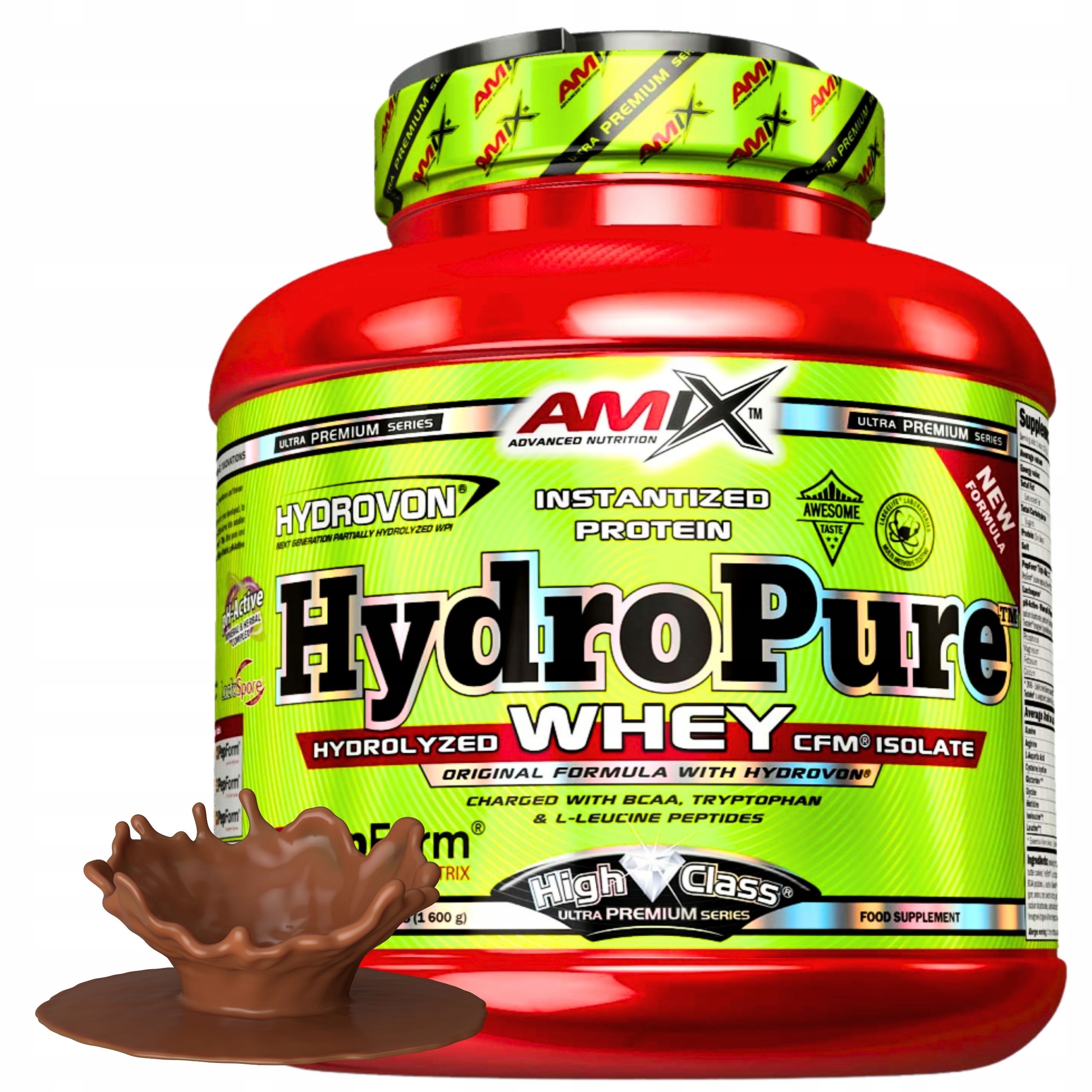 Amix HydroPure Syrovátkový Protein Hydrolyzát Wph LactoSpore Čokoládová příchuť