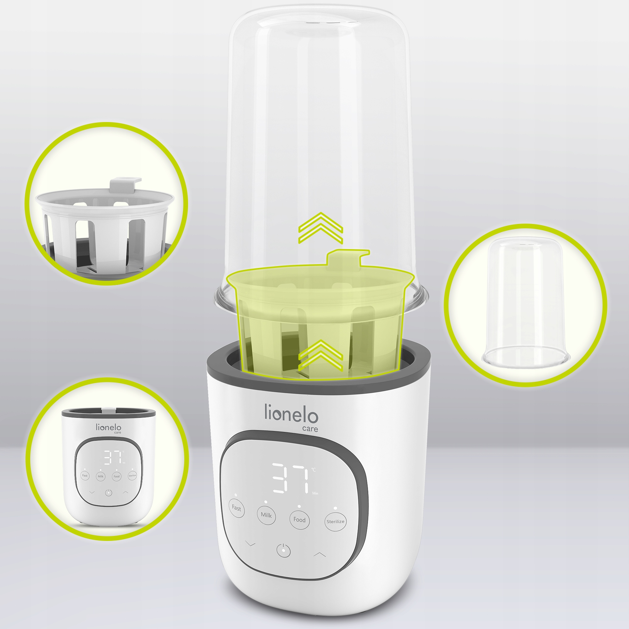 LIONELO PODGRZEWACZ 5w1 do butelek THERMUP 2.0 B Moc 200 W