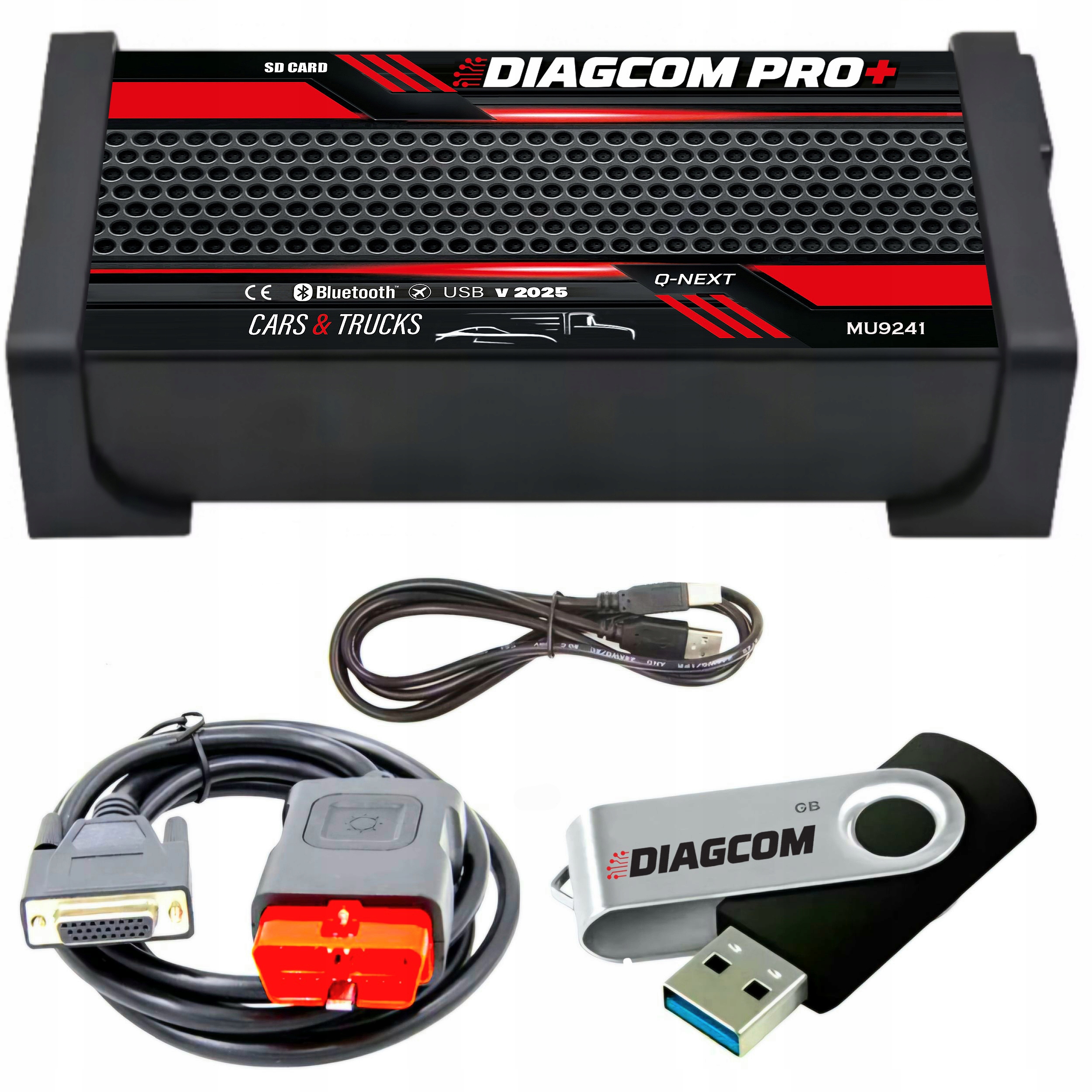 TESTER INTERFEJS DIAGNOSTYCZNY SKANER MULTI KOMPUTER DIAGCOM QNEXT BT