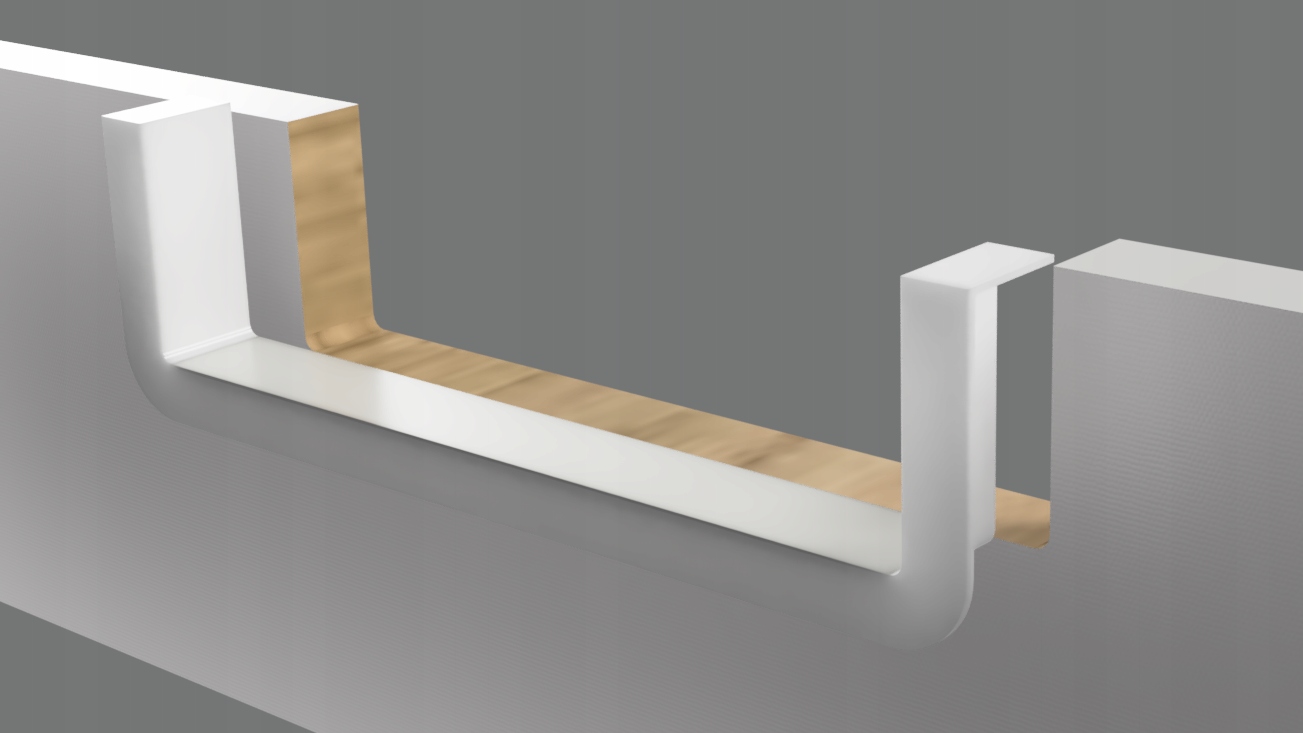 

Profil maskujący do szuflad