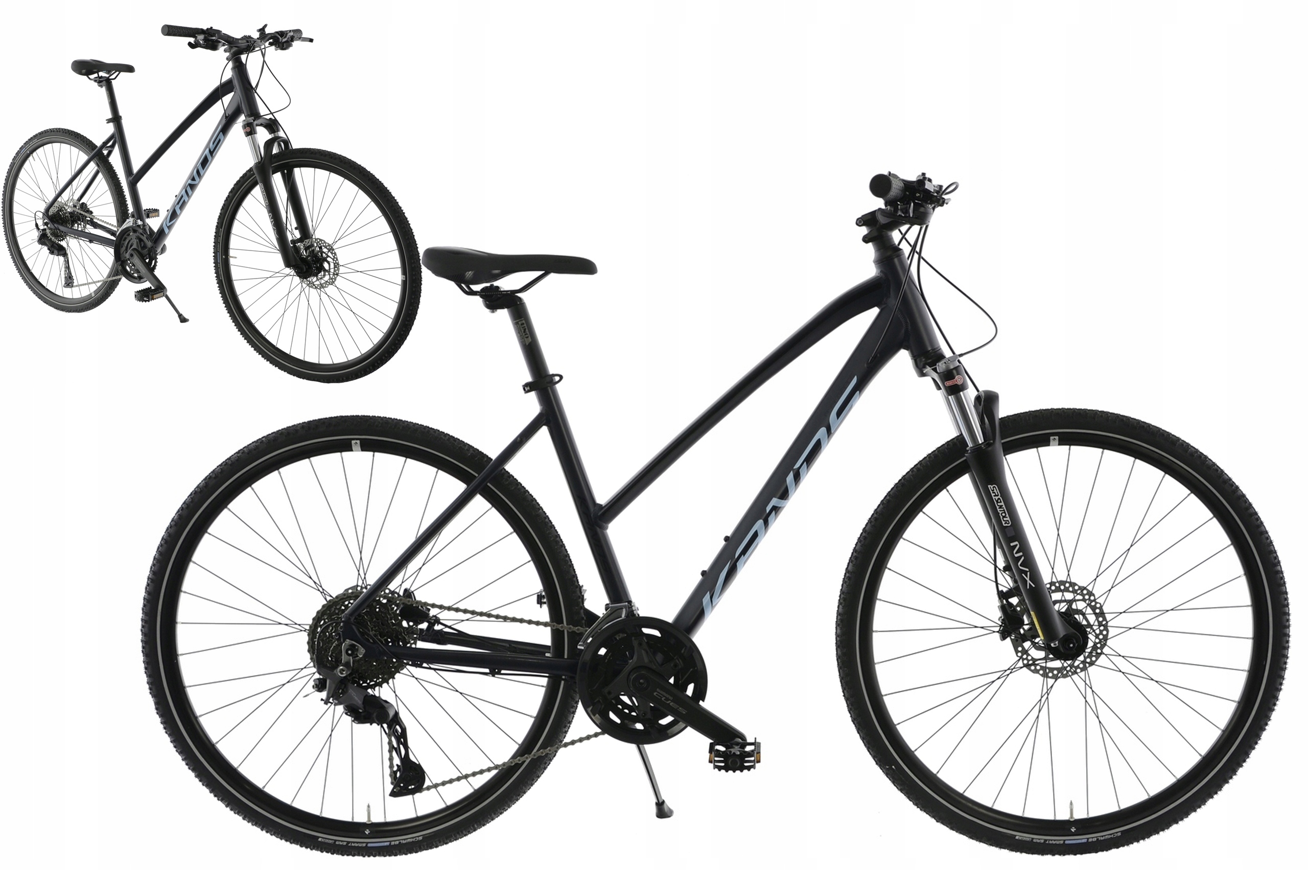 Rower Crossowy 28" Kands Avangarde Cues rama 19" grafitowy błękitny R24