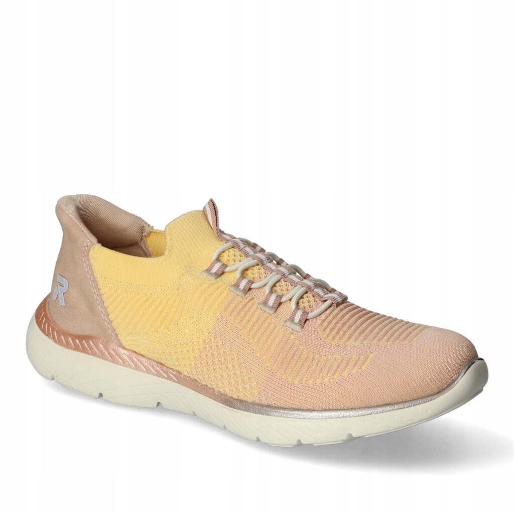 Tenisky Rieker M5066-68 Žluté/Růžové 38