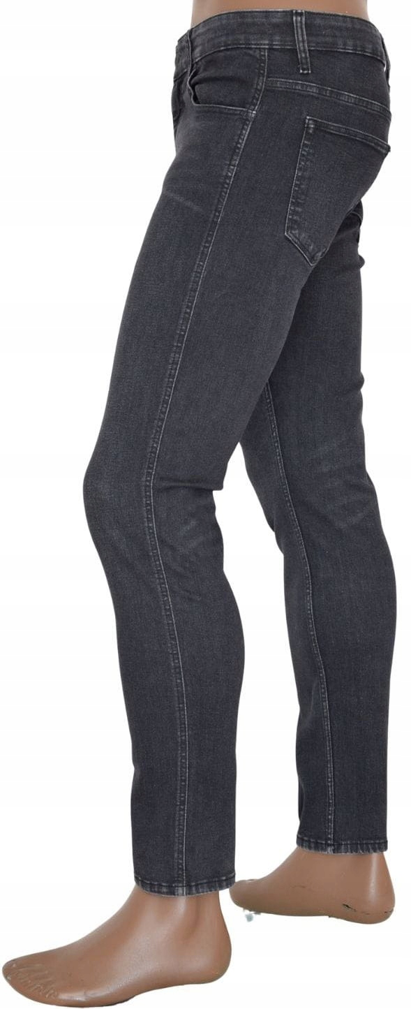 Pánské džíny Ventana 969-006 tmavě šedé pohodlné kalhoty casual Vel. 30/30