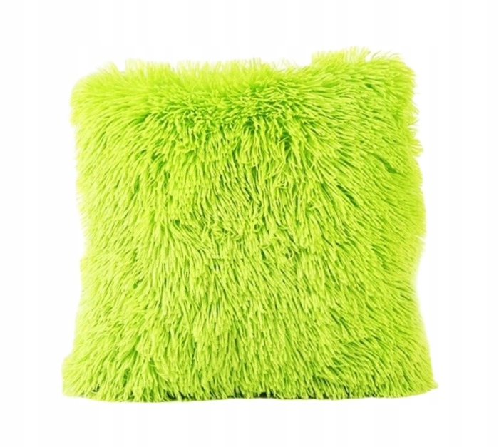 ZIELONA NEO PODUSZKA 40x40 FUTERKO Włochacz SHAGGY