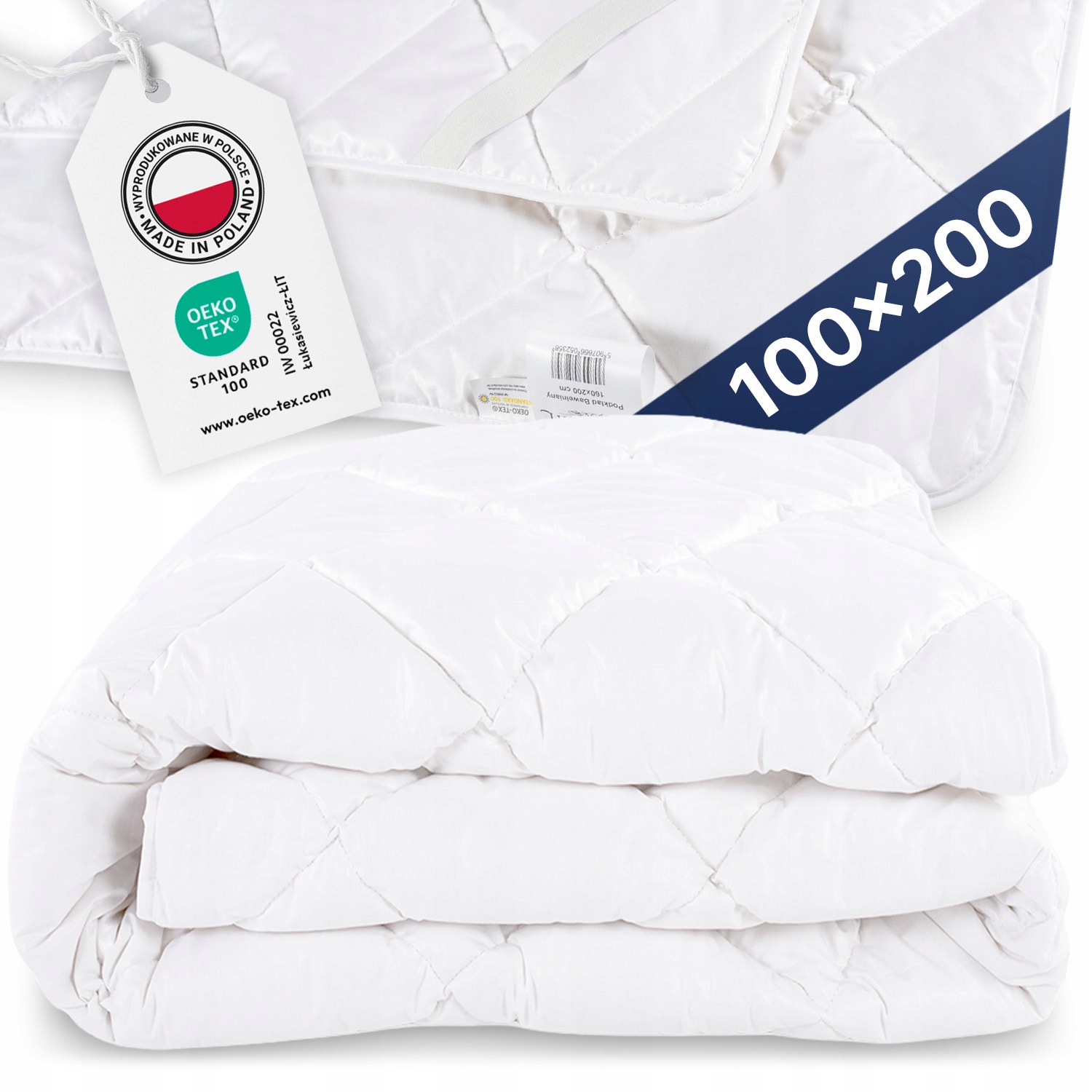 Podložka Chránič Podložka Na Matrace Postel Amw Imperial Bavlna 100x200