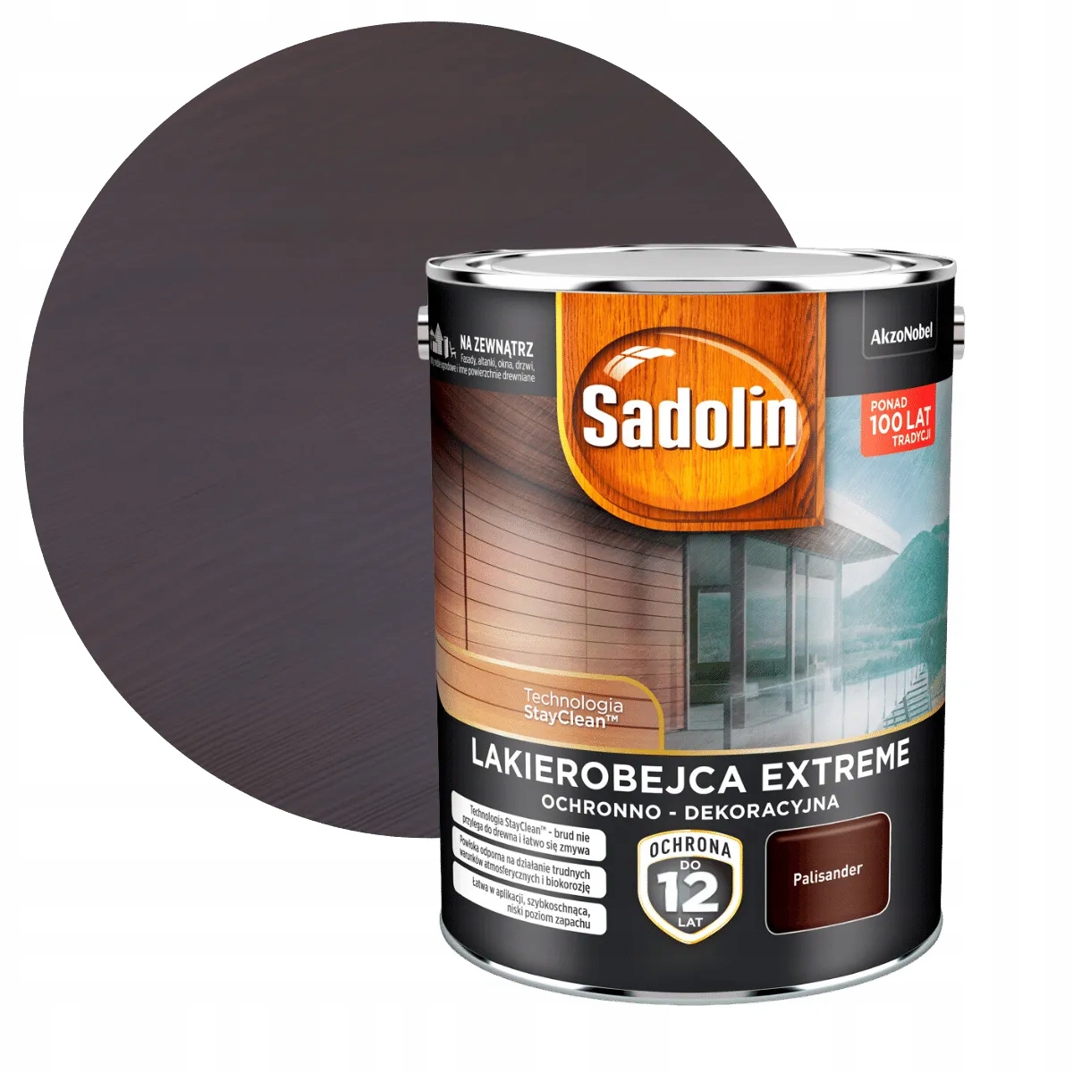 Sadolin Lakierobejca Do Drewna Extreme Palisander 4,5L